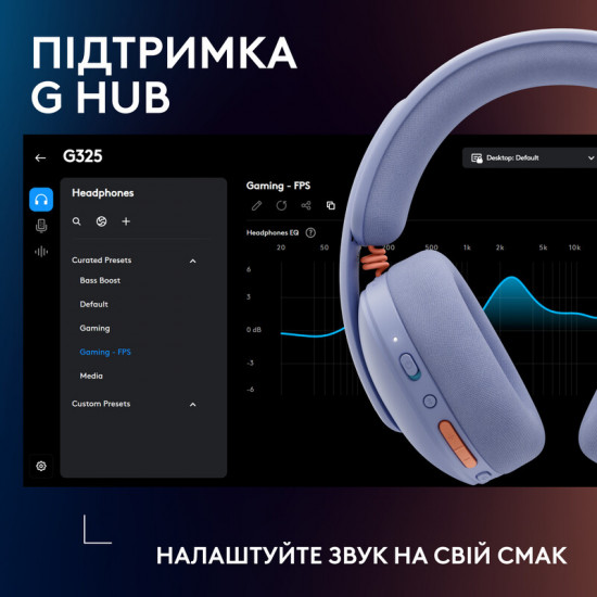 Гарнітура Logitech G325 Lightspeed Lilac (981-001538)
