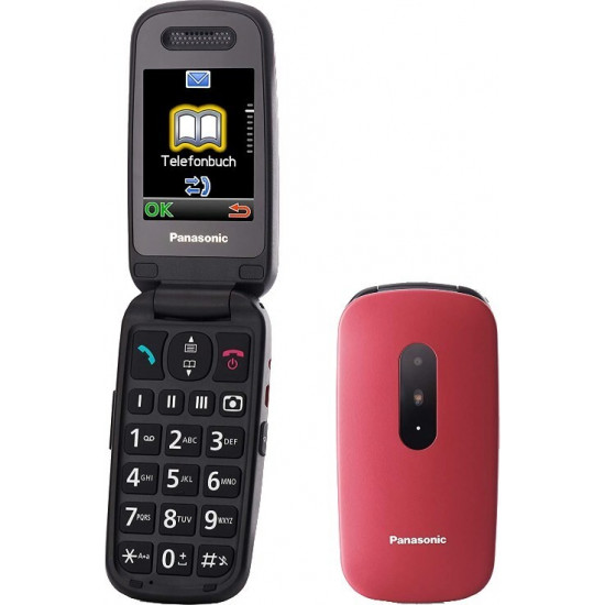 Мобiльний телефон Panasonic KX-TU446 Red (KX-TU446EXR)
