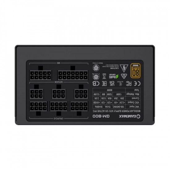 Блок живлення GameMax GM-800 Modular 800W Black