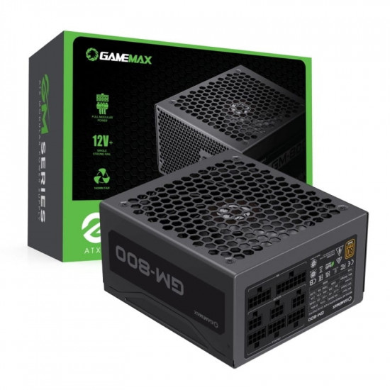 Блок живлення GameMax GM-800 Modular 800W Black