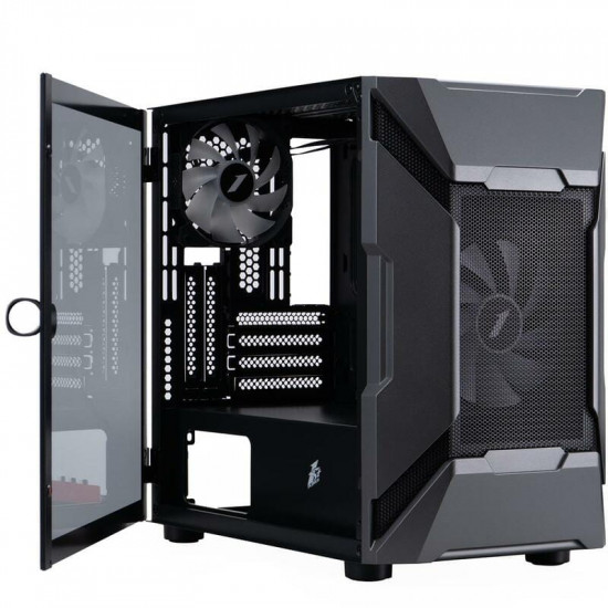 Корпус 1stPlayer D3-A-BK-1F7-14-1F7 Black без БЖ