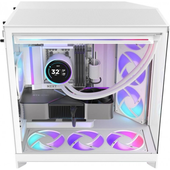 Корпус NZXT H9 Flow RGB White (CM-H92FW-R1)