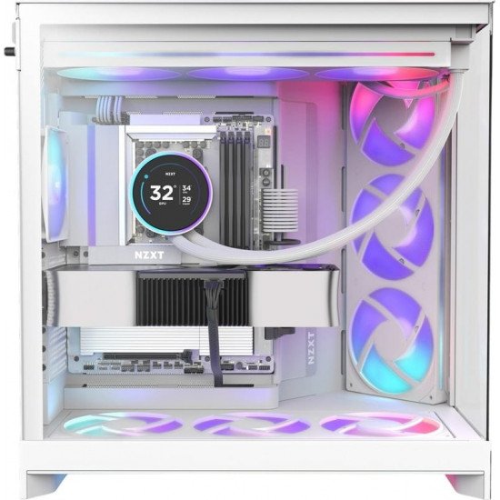 Корпус NZXT H9 Flow RGB White (CM-H92FW-R1)