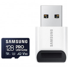 Карта пам`ятi MicroSDXC 128GB UHS-I/U3 Samsung Pro Ultimate R200/W130MB/s + USB-адаптер (MB-MY128SB/WW)