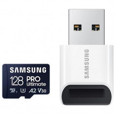 Карта пам`ятi MicroSDXC 128GB UHS-I/U3 Samsung Pro Ultimate R200/W130MB/s + USB-адаптер (MB-MY128SB/WW)