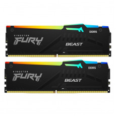 Модуль пам`яті DDR5 2x16GB/5600 Kingston Fury Beast RGB Black (KF556C40BBAK2-32)