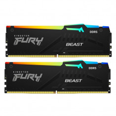 Модуль пам`яті DDR5 2x16GB/5600 Kingston Fury Beast RGB Black (KF556C40BBAK2-32)