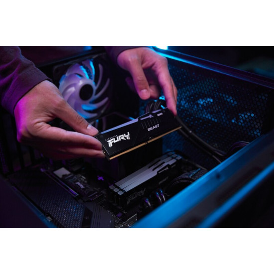 Модуль пам`яті DDR5 2x16GB/5600 Kingston Fury Beast RGB Black (KF556C40BBAK2-32)