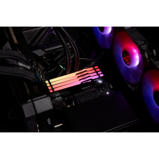Модуль пам`яті DDR5 2x16GB/5600 Kingston Fury Beast RGB Black (KF556C40BBAK2-32)