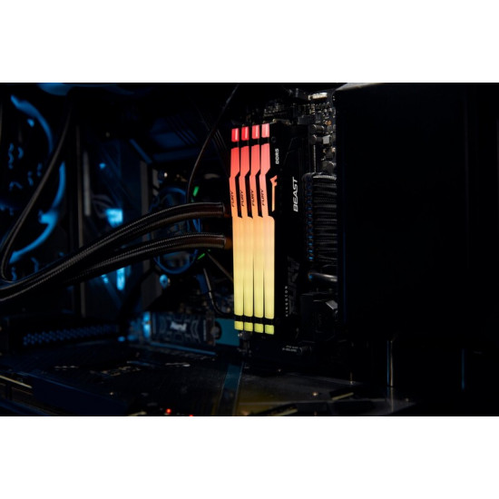 Модуль пам`яті DDR5 2x16GB/5600 Kingston Fury Beast RGB Black (KF556C40BBAK2-32)