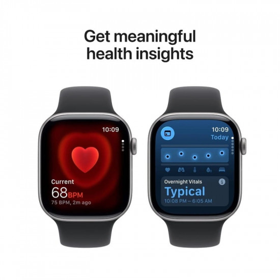 Смарт-годинник Apple Watch Series 11 GPS + Cellular 46mm Space Grey Aluminium Case with Black Sport Band - M/L (MFCA4RK/A)
