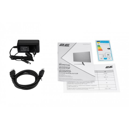 Монітор 2E 21.5" A2222B (2E-A2222B-01.UA) VA Black