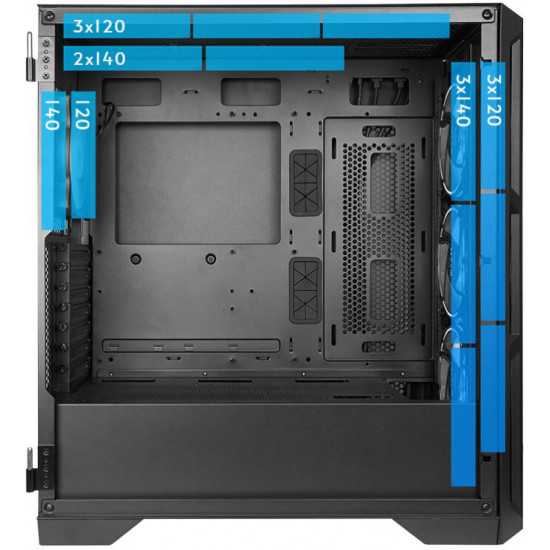 Корпус Chieftec Apex Air Black (GA-01B-M-OP) Без БЖ