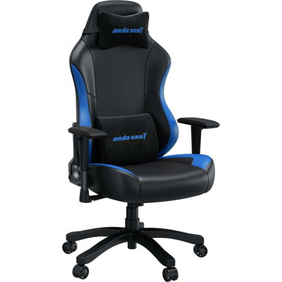 Крісло для геймерів Anda Seat Luna Size L PVC Black/Blue (AD18-48-BS-PV)