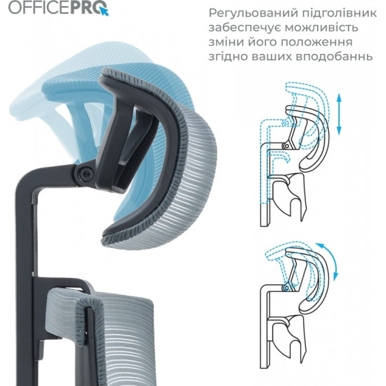 Крісло офісне Officepro Balance OC620-B-DG-DG Black/Dark Gray
