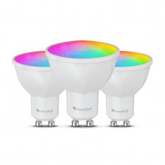 Розумна лампа Nanoleaf Essentials Smart GU10, 5 Вт, Apple HomeKit, Matter, 3 шт. (NF080B02-3GU10)