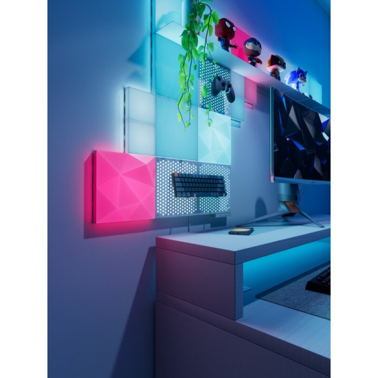 Комплект панелей Nanoleaf Blocks Textured Squares Add-On з підтримкою HomeKit і Matter, 2 шт. (N8100E00-2TBS)
