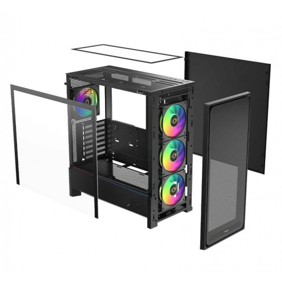 Корпус Ocypus Delta C70 ARGB Black (DELTA-C70-BKG400XX-GL)