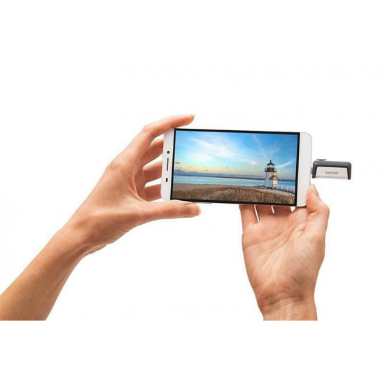 Флеш-накопичувач USB3.1 256GB Type-C SanDisk Ultra Dual Silver (SDDDC2-256G-G46)