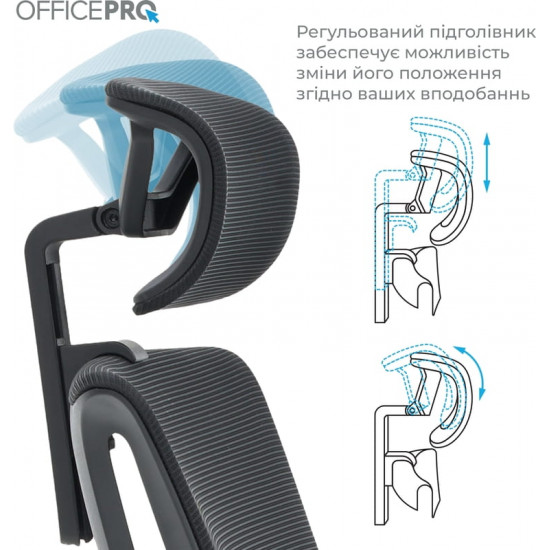 Крісло офісне Officepro Elegant OC660-B-B-B Black