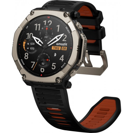 Смарт-годинник Amazfit T-Rex Ultra 2 Black Orange (W2550GL2N)