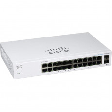 Комутатор Cisco Business 110 CBS110-24T-EU (24хGE, 2хGE SFP, некерований)