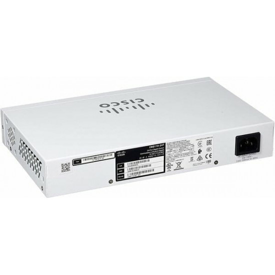 Комутатор Cisco Business 110 CBS110-24T-EU (24хGE, 2хGE SFP, некерований)