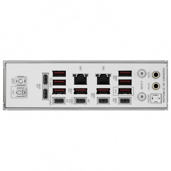Материнська плата Asus ROG X870E Crosshair Glacial WiFi Socket AM5
