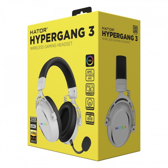 Гарнiтура Hator Hypergang 3 Wireless White (ESH56)
